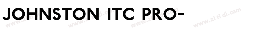 Johnston ITC Pro字体转换 Johnston ITC Pro字体转换